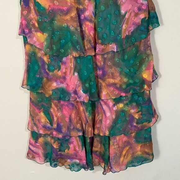 Ann Hobbs for Cattiva Vintage Tiered Ruffle Rosette Fairy Dress 12 - Picture 8 of 9